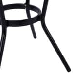 ΤΡΑΠΕΖΙ ΑΛΟΥΜΙΝΙΟΥ MOSES Φ70 BAMBOO LOOK HM5532.02 ΜΑΥΡΟ ΜΕ ΓΥΑΛΙ Φ70X76 εκ - Image 8