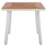 ΤΡΑΠΕΖΙ ΑΛΟΥΜΙΝΙΟΥ TABER ΛΕΥΚΟ ΜΕ ΕΠΙΦΑΝΕΙΑ POLYWOOD HM5563.01 80x80x73Υ ΕΚ. - Image 3