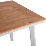 ΤΡΑΠΕΖΙ ΑΛΟΥΜΙΝΙΟΥ TABER ΛΕΥΚΟ ΜΕ ΕΠΙΦΑΝΕΙΑ POLYWOOD HM5563.01 80x80x73Υ ΕΚ. - Image 4