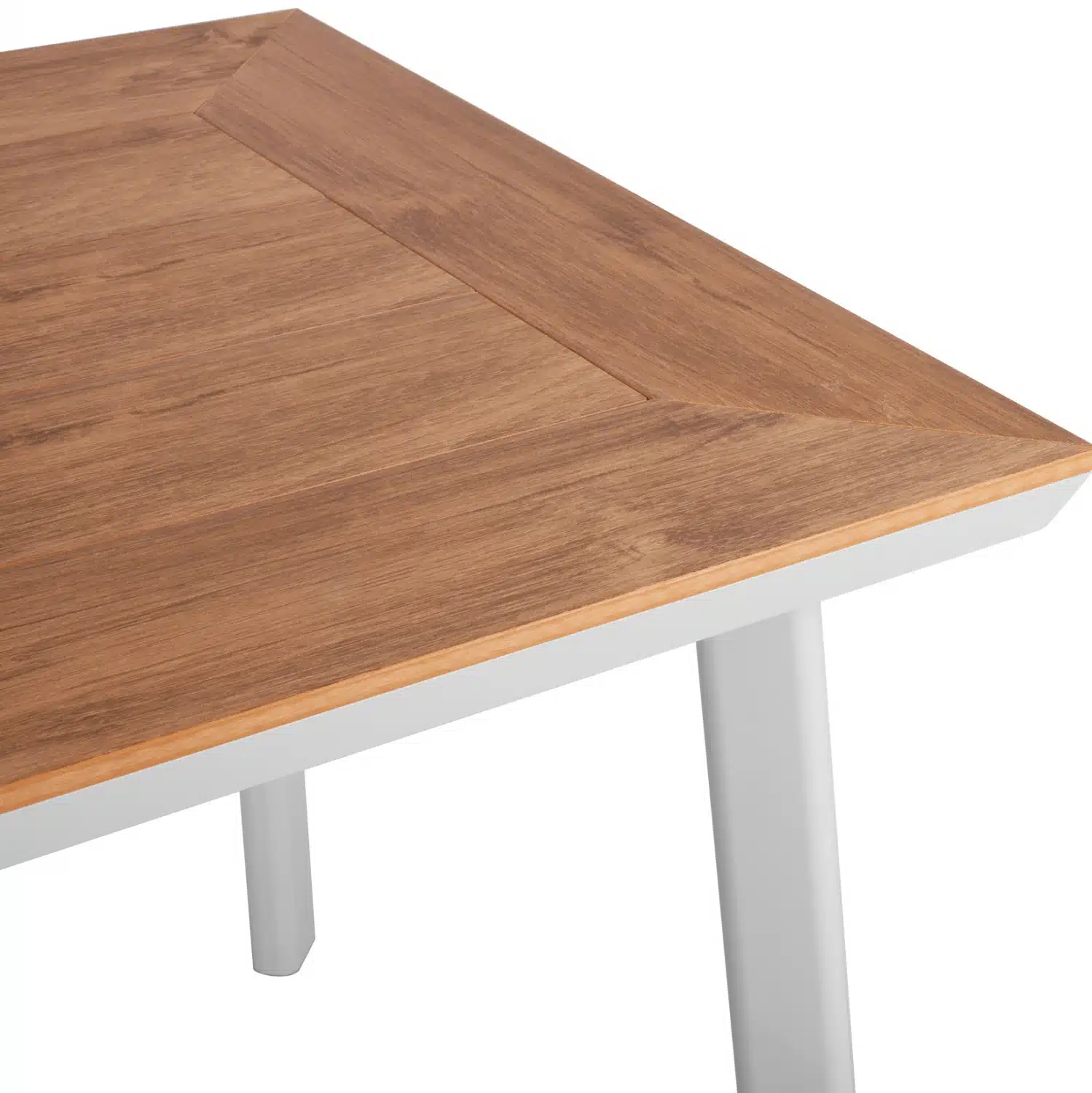 ΤΡΑΠΕΖΙ ΑΛΟΥΜΙΝΙΟΥ TABER ΛΕΥΚΟ ΜΕ ΕΠΙΦΑΝΕΙΑ POLYWOOD HM5563.01 80x80x73Υ ΕΚ. - Image 4