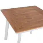 ΤΡΑΠΕΖΙ ΑΛΟΥΜΙΝΙΟΥ TABER ΛΕΥΚΟ ΜΕ ΕΠΙΦΑΝΕΙΑ POLYWOOD HM5563.01 80x80x73Υ ΕΚ. - Image 5