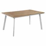 ΤΡΑΠΕΖΙ ΑΛΟΥΜΙΝΙΟΥ TABER ΜΕ POLYWOOD HM5132.11 ΛΕΥΚΟ 160x92x72