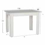 ΤΡΑΠΕΖΙ ΚΟΥΖΙΝΑΣ 110x80x77Υεκ. ΛΕΥΚΟ HM2428.03 - Image 2