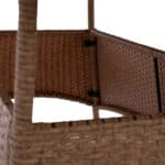 ΤΡΑΠΕΖΙ ΜΕΤΑΛΛΙΚΟ MINSK RATTAN ΜΠΕΖ ΚΑΦΕ HM5507.02 150x90x75 εκ. - Image 7