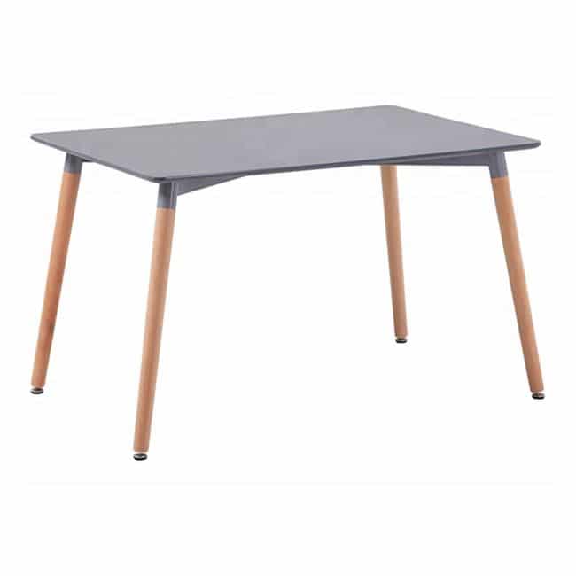 trapezi-minimal-hm00810-gkri-me-xylina-p ΤΡΑΠΕΖΙ MINIMAL HM008.10 ΓΚΡΙ ΜΕ ΞΥΛΙΝΑ ΠΟΔΙΑ ΟΞΙΑ 120X80X73Υ εκ. - Image 1