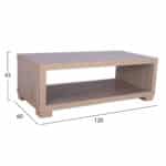 ΤΡΑΠΕΖΙ ΣΑΛΟΝΙΟΥ SALEM HM2217.02 SONAMA OAK 120Χ60Χ42Y εκ. - Image 2