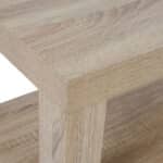 ΤΡΑΠΕΖΙ ΣΑΛΟΝΙΟΥ ΜΕΛΑΜΙΝΗΣ ALAYNA HM2207.02 SONAMA 90X45X45 εκ. - Image 4