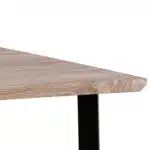 ΤΡΑΠΕΖΙ ΤΡΑΠΕΖΑΡΙΑΣ PALANI 110X70 SONAMA ΜΕ ΜΑΥΡΑ ΠΟΔΙΑ HM8333 - Image 4
