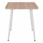 ΤΡΑΠΕΖΙ ΤΡΑΠΕΖΑΡΙΑΣ PALOMA HM8335.02, 70Χ70X76,5, SONOMA, ΛΕΥΚΑ ΠΟΔΙΑ - Image 3