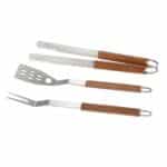 Andrea House - Σετ 3 Εργαλεία Barbecue Dark Brown Acacia