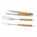 Andrea House - Σετ 3 Εργαλεία Barbecue Light Brown Acacia