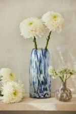 Calma House - Γυάλινο Βάζο Beira Blue 28cm - Image 2