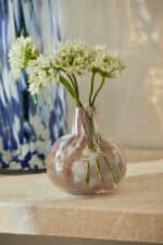 Calma House - Στρογγυλό Γυάλινο Βάζο Beira Pink 10cm - Image 2