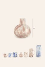 Calma House - Στρογγυλό Γυάλινο Βάζο Beira Pink 10cm - Image 5