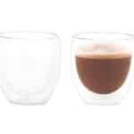 Andrea House - Σετ 2 Ποτήρια Latte Γυάλινα Διπλού Τοιχώματος 250ml