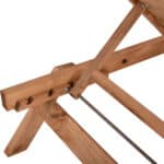 ΞΑΠΛΩΣΤΡΑ ΕΠΑΓΓΕΛΜΑΤΙΚΗ JULES HM11431.03 ΦΥΣΙΚΗ ΑΠΟ ΞΥΛΟ ΕΛΑΤΗΣ 72x196x29-84 εκ. - Image 8