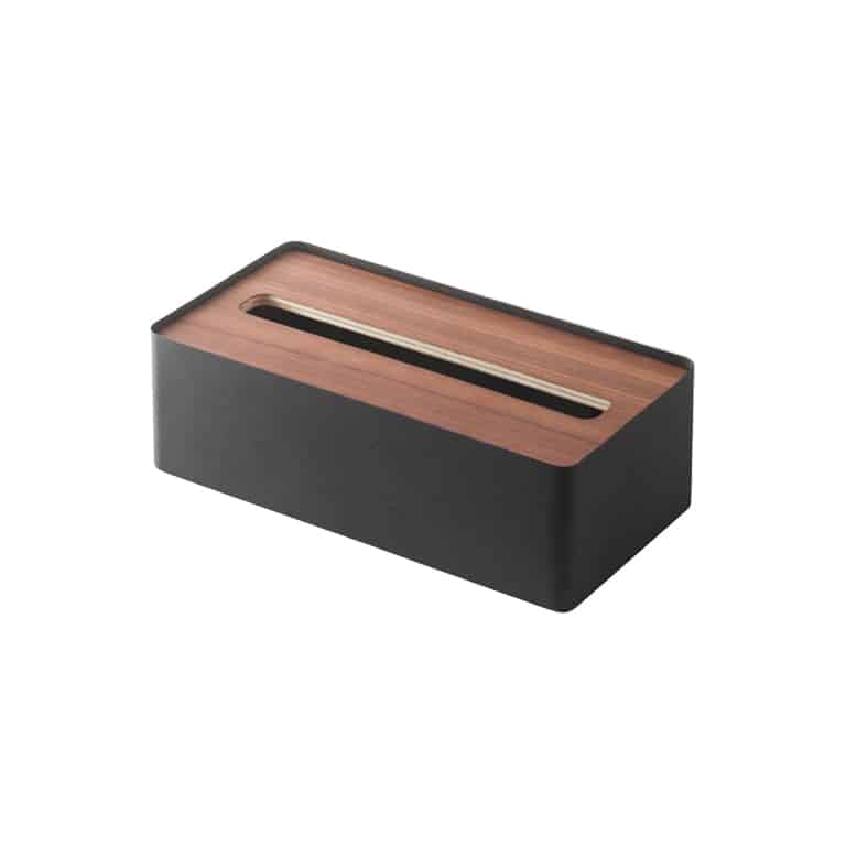 yamazaki-rin-tissue-box-case-lid-black Yamazaki - Επιτραπέζια Θήκη Για Χαρτομάντηλα BR - Image 1