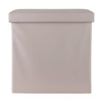 ESTIA ΣΚΑΜΠΟ CUBE LEATHER ΜΕ ΑΠΟΘΗΚΕΥΤΙΚΟ ΧΩΡΟ TAUPE - Image 2