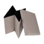 ESTIA ΣΚΑΜΠΟ CUBE LEATHER ΜΕ ΑΠΟΘΗΚΕΥΤΙΚΟ ΧΩΡΟ TAUPE - Image 4