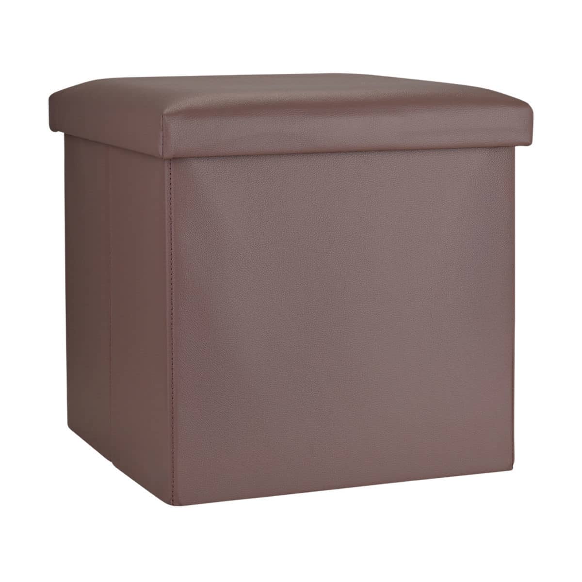 0015249_-cube-leather- ESTIA ΣΚΑΜΠΟ CUBE LEATHER ΜΕ ΑΠΟΘΗΚΕΥΤΙΚΟ ΧΩΡΟ ΚΑΦΕ - Image 1