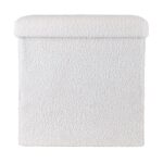 ESTIA ΣΚΑΜΠΟ CUBE LEATHER ΜΕ ΑΠΟΘΗΚΕΥΤΙΚΟ ΧΩΡΟ ΛΕΥΚΟ - Image 2