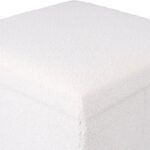 ESTIA ΣΚΑΜΠΟ CUBE LEATHER ΜΕ ΑΠΟΘΗΚΕΥΤΙΚΟ ΧΩΡΟ ΛΕΥΚΟ - Image 3
