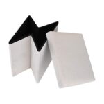 ESTIA ΣΚΑΜΠΟ CUBE LEATHER ΜΕ ΑΠΟΘΗΚΕΥΤΙΚΟ ΧΩΡΟ ΛΕΥΚΟ - Image 4