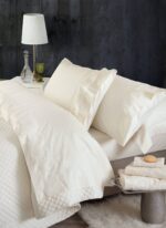 Σετ Νυφικά Σεντόνια Υπέρδιπλα 4τμχ με Δαντέλα 230x260cm Shiraz Rythmos - Image 2