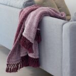 Κουβέρτα Sherpa Καναπέ με Κρόσσια 130x170 Twiggy Amethyst Melinen