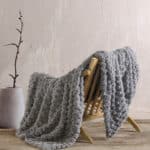 Κουβέρτα Γούνινη Καναπέ 130x180εκ. Bella Γκρι Rythmos