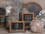 Κορνίζα Μεταλλική 10x15cm Ξύλινη Χρυσή Βάση Espiel - Image 2