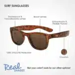 Παιδικά γυαλιά ηλίου Surf Kid 4-6 ετών Tortoise Real Shades - Image 3