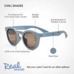Παιδικά γυαλιά ηλίου Chill Youth 7+ ετών Steel Blue Real Shades - Image 3