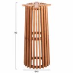 ΒΑΣΗ BAR STAND ΕΣΩΤ.ΧΩΡΟΥ ΜΕΣ.ΥΨΟΥΣ ΣΤΡΟΓΓΥΛΗ FRANTZ HM9857.11 MINDI ΞΥΛΟ ΣΕ ΦΥΣΙΚΟ Φ40x90Υεκ. - Image 2