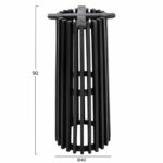 ΒΑΣΗ BAR STAND ΕΣΩΤ.ΧΩΡΟΥ ΜΕΣ.ΥΨΟΥΣ ΣΤΡΟΓΓΥΛΗ FRANTZ HM9857.12 MINDI ΞΥΛΟ ΣΕ ΜΑΥΡΟ Φ40x90Υεκ. - Image 2