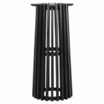 ΒΑΣΗ BAR STAND ΕΣΩΤ.ΧΩΡΟΥ ΜΕΣ.ΥΨΟΥΣ ΣΤΡΟΓΓΥΛΗ FRANTZ HM9857.12 MINDI ΞΥΛΟ ΣΕ ΜΑΥΡΟ Φ40x90Υεκ. - Image 3