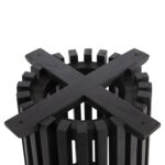 ΒΑΣΗ BAR STAND ΕΣΩΤ.ΧΩΡΟΥ ΜΕΣ.ΥΨΟΥΣ ΣΤΡΟΓΓΥΛΗ FRANTZ HM9857.12 MINDI ΞΥΛΟ ΣΕ ΜΑΥΡΟ Φ40x90Υεκ. - Image 4