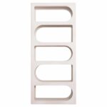 ΒΙΒΛΙΟΘΗΚΗ ΣΕΙΡΑ SANTORINI HM18062 MDF ΣΕ ΥΠΟΛΕΥΚΟ ΧΡΩΜΑ 80x38x180Yεκ. - Image 3