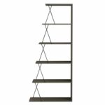 ΒΙΒΛΙΟΘΗΚΗ ΜΙΝΙ TARS HM2241.13 OLIVE GREY ME ΜΑΥΡΕΣ ΒΕΡΓΕΣ 65x22-24x146Υεκ. - Image 3