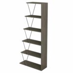 ΒΙΒΛΙΟΘΗΚΗ ΜΙΝΙ TARS HM2241.13 OLIVE GREY ME ΜΑΥΡΕΣ ΒΕΡΓΕΣ 65x22-24x146Υεκ. - Image 4