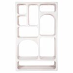 ΒΙΒΛΙΟΘΗΚΗ HANDYR HM9707 ΜΑΣΙΦ ΞΥΛΟ MANGO ΣΕ ΛΕΥΚΟ ΧΡΩΜΑ 100x35x165Yεκ. - Image 3