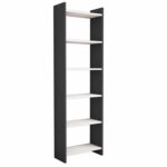 ΒΙΒΛΙΟΘΗΚΗ CLASSIKER HM9226.13 ΜΕΛΑΜΙΝΗΣ ΓΚΡΙ-ΛΕΥΚΟ 48,5x22x160Υεκ. - Image 4