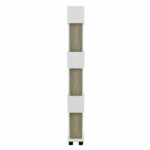 ΒΙΒΛΙΟΘΗΚΗ ΜΕΛΑΜΙΝΗΣ OWLOLIVE GREY ΛΕΥΚΟ 60x19,5x165Yεκ.HM8923.11 - Image 5
