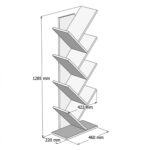 ΒΙΒΛΙΟΘΗΚΗ LIANA ΜΕΛΑΜΙΝΗΣ SONAMA 46x22x128,5Yεκ.HM9028.11 - Image 2
