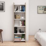 ΒΙΒΛΙΟΘΗΚΗ CLASSIKER HM9226.12 ΜΕΛΑΜΙΝΗΣ SONΟMA-ΛΕΥΚΟ 48,5x22x160Υεκ. - Image 3
