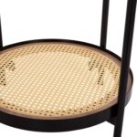 ΒΟΗΘΗΤΙΚΟ ΤΡΑΠΕΖΙ SEITZ HM18031 ΓΥΑΛΙ TOP-ΜΕΤΑΛΛΟ-RATTAN ΣΕ ΦΥΣΙΚΟ Φ50x55,5Υεκ. - Image 5