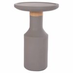ΒΟΗΘΗΤΙΚΟ ΤΡΑΠΕΖΙ TRED(T) HM18169.03 FIBER CEMENT ΓΚΡΙ-ΦΥΣΙΚΟ RATTAN--Φ40x61Υεκ. - Image 8