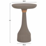 ΒΟΗΘΗΤΙΚΟ ΤΡΑΠΕΖΙ ΓΙΑ ΛΑΜΠΑΤΕΡ TORG HM18170.03 FIBER CEMENT ΓΚΡΙ Φ41x62Υεκ. - Image 2