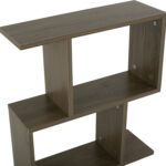 ΒΟΗΘΗΤΙΚΟ ΤΡΑΠΕΖΙ ΜΕ ΡΑΦΙΑ AMEER ΜΕΛΑΜΙΝΗ ΣΕ OLIVE GREY ΧΡΩΜΑ HM8881.12 50x17x56Υεκ. - Image 4