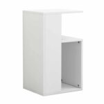 ΒΟΗΘΗΤΙΚΟ ΤΡΑΠΕΖΙ DAWN ΜΕΛΑΜΙΝΗΣ ΛΕΥΚΟ 35X29,5X60Yεκ.HM8880.11 - Image 4